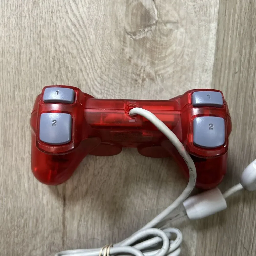 Sony PlayStation One PSOne PS1 Analog Controller DualShock Red SCPH-110 Tested